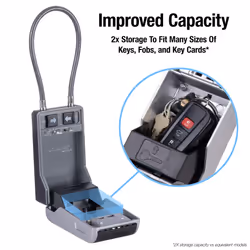 Master Lock High Capacity Key Lockbox  Combination Dial  Removable Cable