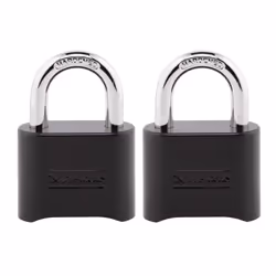 Master Lock Black Combination Padlock Set Your Own Combo Lock Weather Resistant Indoor and Outdoor Padlocks with Code for G ...