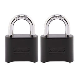 Master Lock Black Combination Padlock  Set Your Own Combo Lock  Weather Resistant Indoor and Outdoor Padlocks with Code for Gym Locker  Gate  Shed  2