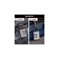 Master Lock Set Your Own Combination Lock  Aluminum  1-3/16 in. Wide  4 pk  630EC4