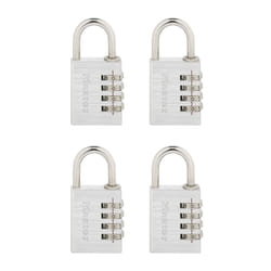 Master Lock Set Your Own Combination Padlock  4 Pack  Silver 643EC4