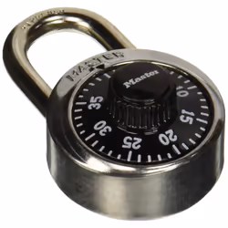 Master Lock 1500D 1-7/8in. Wide Combination Dial Padlock  Silver  1 Pack