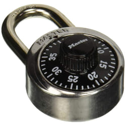 Master Lock 1500D 1-7/8in. Wide Combination Dial Padlock  Silver  1 Pack