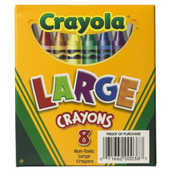 Crayola 8ct Large Crayons Lift Lid Box
