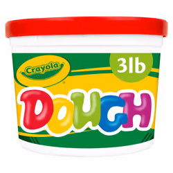 Crayola Dough - Red (3lb) Bulk Modeling Dough for Kids Clay Alternative Resealable Tub Ages 3+ Great for Kids Arts & Cra ...