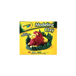 Binney & Smith Modeling Clay Four 1/4 lb Pieces, Red/Yellow/Blue/Green (CYO570300)