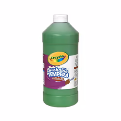 Crayola Washable Tempera Paint For Kids  Green Paint  Classroom Supplies  Non Toxic  32 Oz Squeeze Bottle