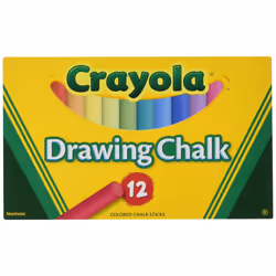 Crayola Non-Toxic Chalkboard Chalk (510403) Assorted