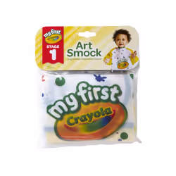 Crayola Art Smock for Toddlers Small Waterproof Bib Best Fit for Age