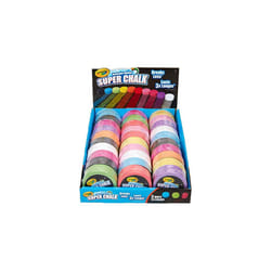 Washable Outdoor Super Chalk - Assorted Colours (Box of 30) | 3 Different Ways to Colour with One Puck! | For Ages 4+