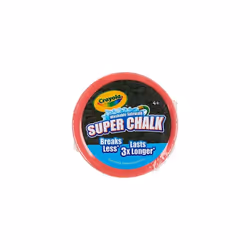 CRAYOLA Washable Outdoor Super Chalk - x1 Assorted Colours For Ages 4+