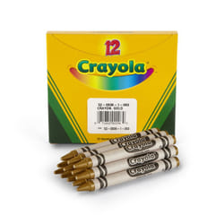Crayola Crayons  Gold  Single Color Crayon Refill  12 Count Bulk Crayons  School Supplies