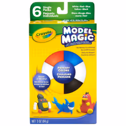 Crayola Model Magic  Modeling Material  .5 Ounces 6/Pkg-Primary