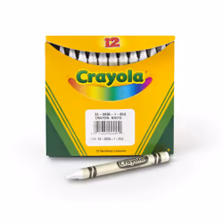 Crayola Crayons  White  Single Color Crayon Refill  12 Count Bulk Crayons  School Supplies