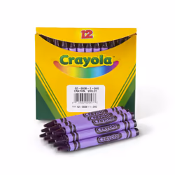 Crayola Crayons Violet Purple Single Color Crayon Refill 12 Count Bulk Crayons School Supplies