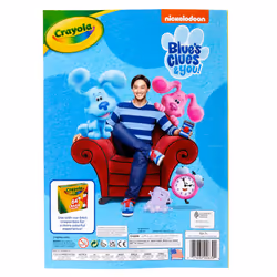 Crayola Blues Clues Coloring Book with Stickers  Gift for Kids  96 Pages  Ages 3  4  5  6