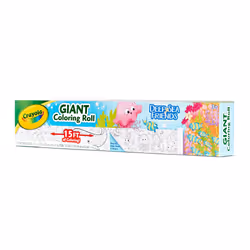 Crayola Giant Coloring Roll  15 Perforated Ocean Coloring Pages  Gift for Kids  Ages 3  4  5  6