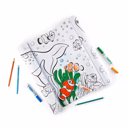 Crayola Giant Coloring Roll  15 Perforated Ocean Coloring Pages  Gift for Kids  Ages 3  4  5  6