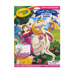 Crayola Book Making Kit for Kids  Create Your Own Fairytale Storybook  DIY Kits  Gift for Girls & Boys  Ages 6  7  8  9