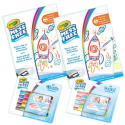 Crayola Color Wonder Mess Free Coloring Kit (120ct)  100 Coloring Pages  20 Mini Markers  Travel Activity  Toddler Gift  3+