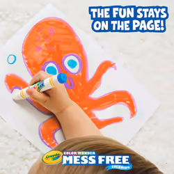 Crayola Color Wonder Mess Free Coloring Kit (120ct)  100 Coloring Pages  20 Mini Markers  Travel Activity  Toddler Gift  3+