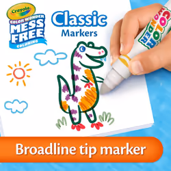 Crayola Color Wonder Marker Set  20 Mess Free Broad Line Markers for Kids & Toddlers 3+