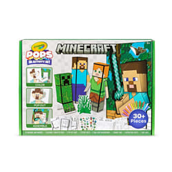 Crayola Minecraft  POPs 3D Kids Art Set  Coloring Book Alternative  Gift for Boys & Girls  Ages 6+