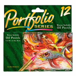 Crayola Oil Pastels Portfolio Series  Water Soluble  Colors may vary  12 Count (52-3612)