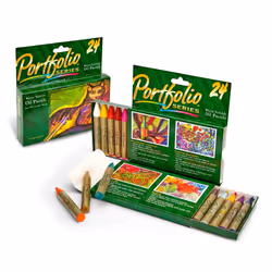 Crayola Portfolio Series Oil Pastels  Water Soluble  24 Count  Colors May Vary