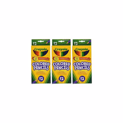 Crayola 68-4012 Colored Pencils  12-Count  pack of 3  Assorted Colors