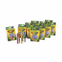 Crayola Bulk Ultra Clean Washable Crayons Back to School Supplies 12 Packs of 24 Count