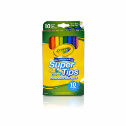 Crayola Super Tips Markers Washable Markers 10Count Assorted