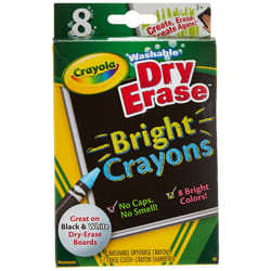 Crayola Dry-Erase Bright Crayons  8 count