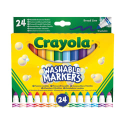 Crayola 24ct Broadline Markers (washable)
