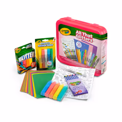 Crayola All That Glitters Art Case (50+pcs)  Glitter Crayons & Coloring Supplies  Kids Art Set  Gifts for Girls & Boys  Ages  ...