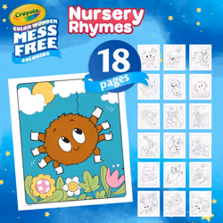 Crayola Color Wonder Nursery Rhymes  Mess Free Coloring Pages & Markers  Gift for Kids  Age 3  4  5  6