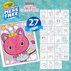 Crayola Color Wonder Gabby's Dollhouse Activity Kit  Mess Free Coloring Set for Toddlers  Kids Toys  Gifts for Girls & Boys  3+