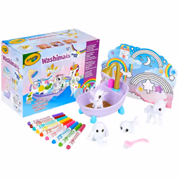 CRAYOLA 74-7354-E-000 Washimals Peculiar Pets Playset, Creative Colouring Crafts Kit, Gift Set with Washable Marker Pens, Mul ...