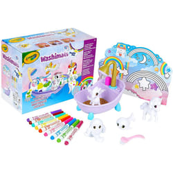 CRAYOLA 74-7354-E-000 Washimals Peculiar Pets Playset, Creative Colouring Crafts Kit, Gift Set with Washable Marker Pens, Multi