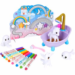 CRAYOLA 74-7354-E-000 Washimals Peculiar Pets Playset, Creative Colouring Crafts Kit, Gift Set with Washable Marker Pens, Multi