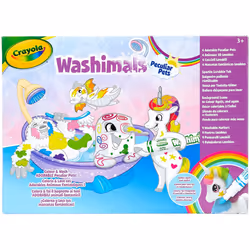CRAYOLA 74-7354-E-000 Washimals Peculiar Pets Playset, Creative Colouring Crafts Kit, Gift Set with Washable Marker Pens, Multi