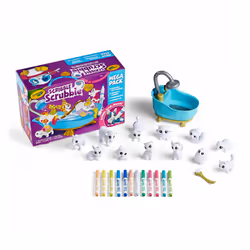 Crayola Scribble Scrubbie Pets Mega Set (25+ pcs) Reusable Pet Care Toy Toys for Girls & Boys Holiday Gift for Kids Ages ...