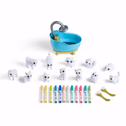 Crayola Scribble Scrubbie Pets Mega Set (25+ pcs)  Reusable Pet Care Toy  Toys for Girls & Boys  Holiday Gift for Kids  Ages 3  4  5