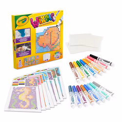 Wixels Animal Activity Kit | Colour-Absorbing Pixel Art Set | Includes Markers and Easy to Follow Colour Guides | for Ages 6+