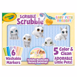 Crayola Scribble Scrubbie Baby Pets Nursery  Baby Animal Toys for Toddlers & Kids  Gift for Girls & Boys  Ages 3  4  5