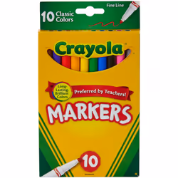 Crayola Fine Line Markers-Classic Colors 10/Pkg