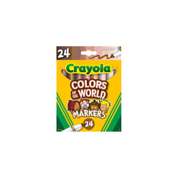 Crayola Colors of The World Markers 24 Pack, Skin Tone Markers, 24