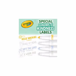 Colours of Kindness Washable Fine Line Markers - Assorted Colours (Pack of 10) | Colours That Represent Good Feelings | Ideal for Kids Aged 3+