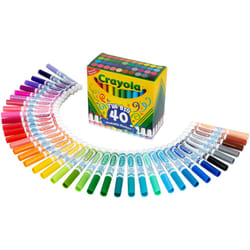 Crayola Ultra-Clean Broad Line Washable Markers-Assorted Colors 40/Pkg