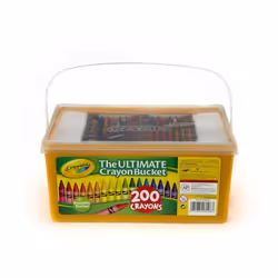 Crayola Ultimate Crayon Bucket  200 Crayons  Duplicates of Favorite Colors  Gift for Kids